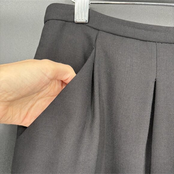 J. Crew Womens Wool Career Skirt Size 4 Black Above the Knee Office Professional - Picture 4 of 9